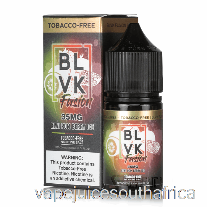 Vape Pods Kiwi Pom Berry Ice - Blvk Fusion Salts - 30Ml 50Mg